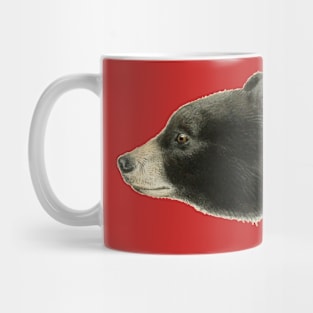 Camping Black Bear Head Mug